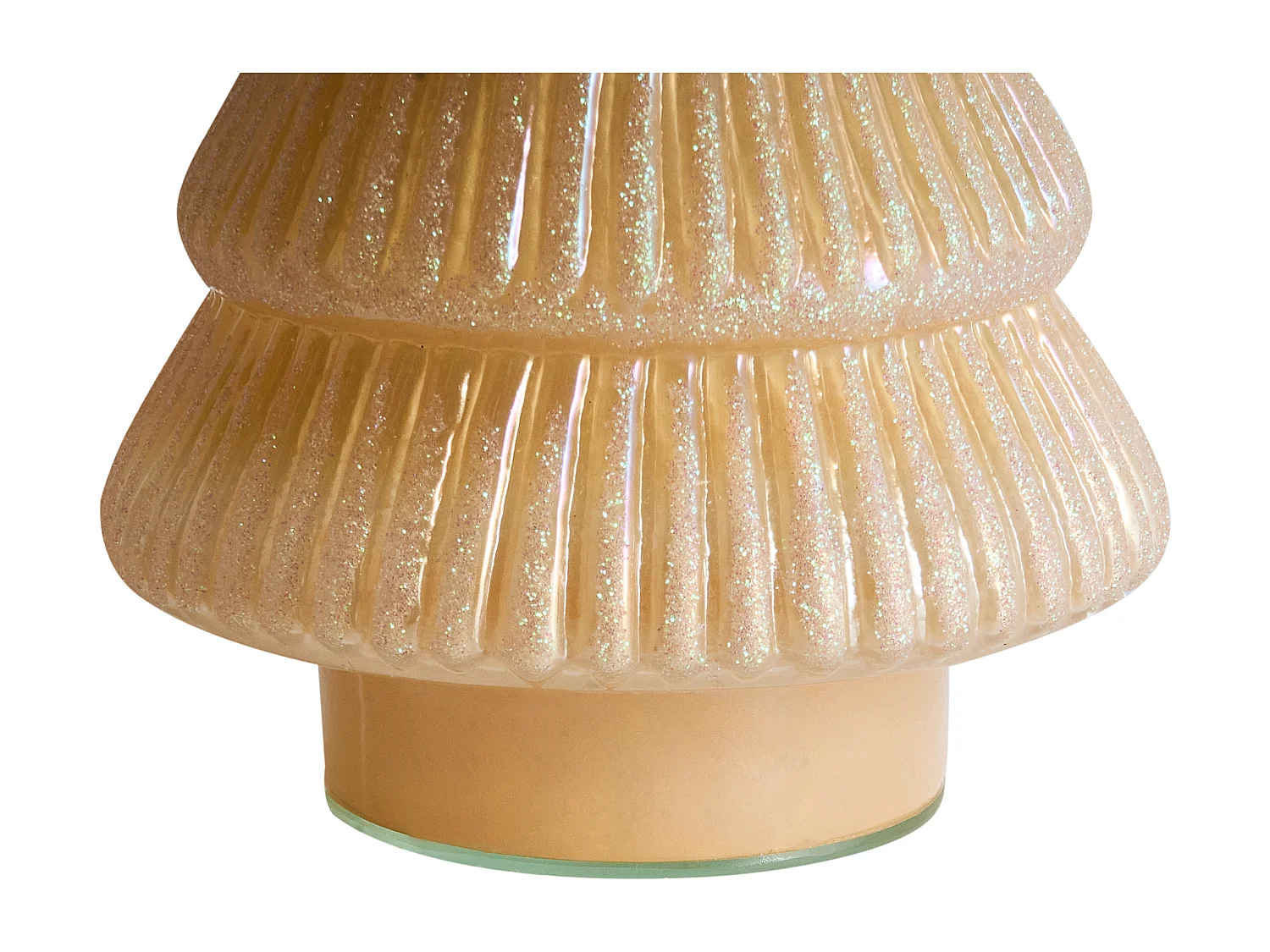 Lot de 2 figurines FLAREN Arbre de Noël 20/25 cm Beige