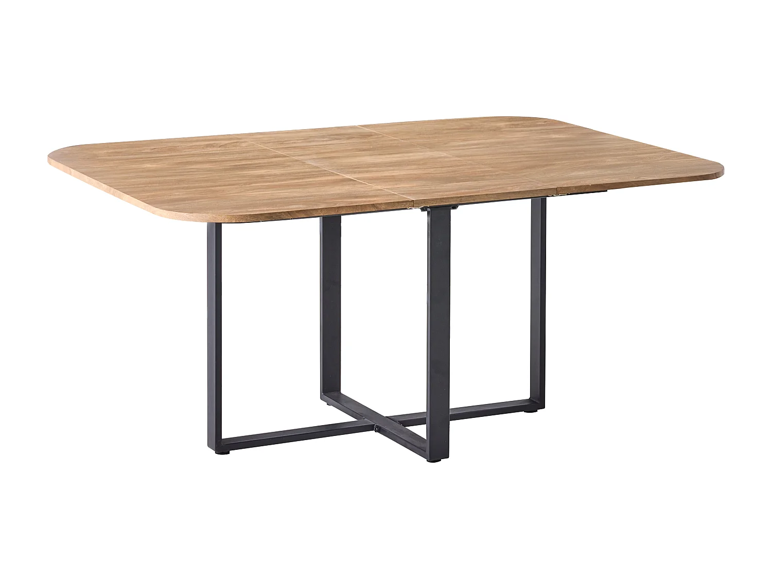 Table de salle à manger extensible COOPER Marron 120/160 cm 120 cm