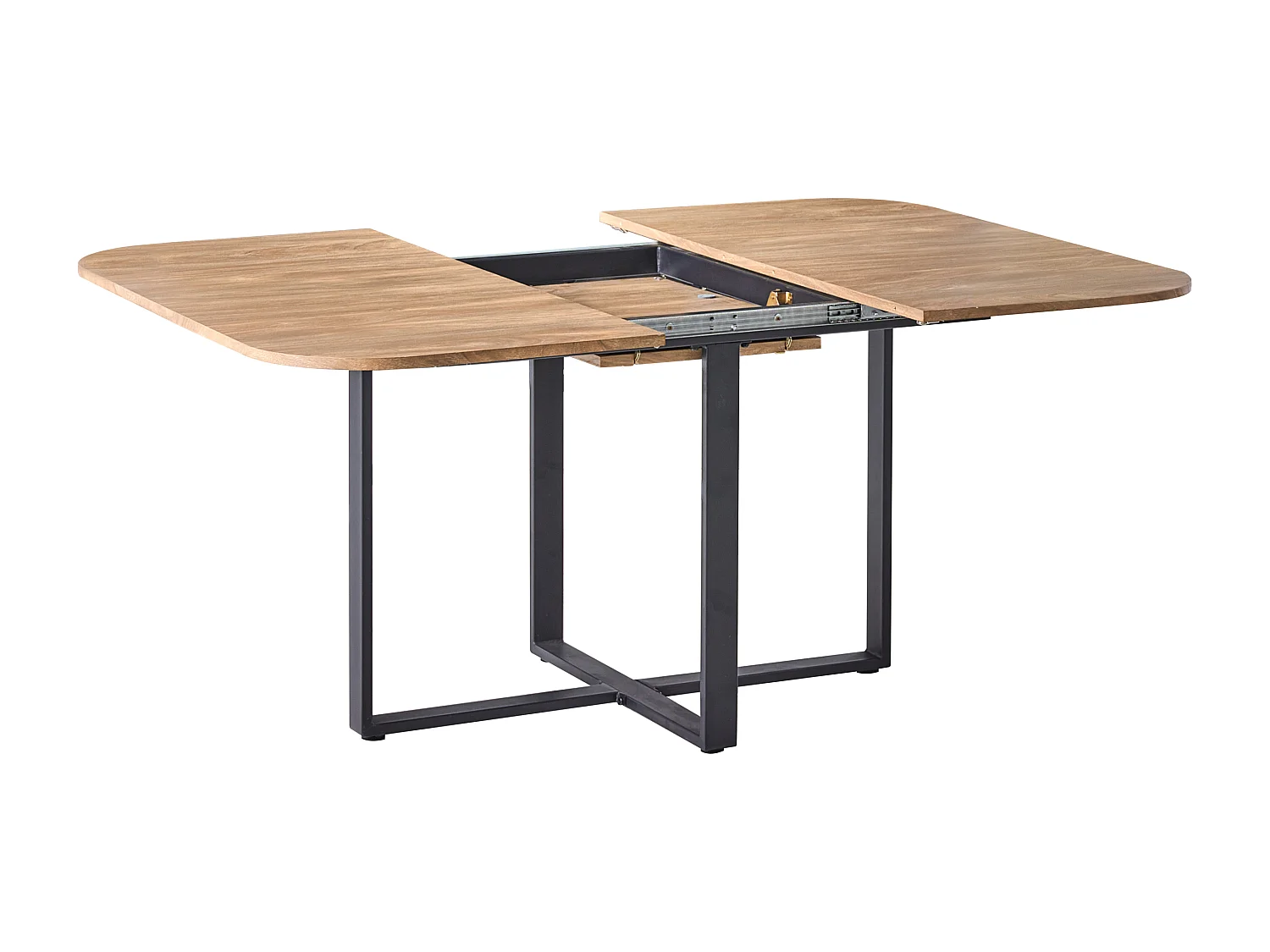 Table de salle à manger extensible COOPER Marron 120/160 cm 120 cm