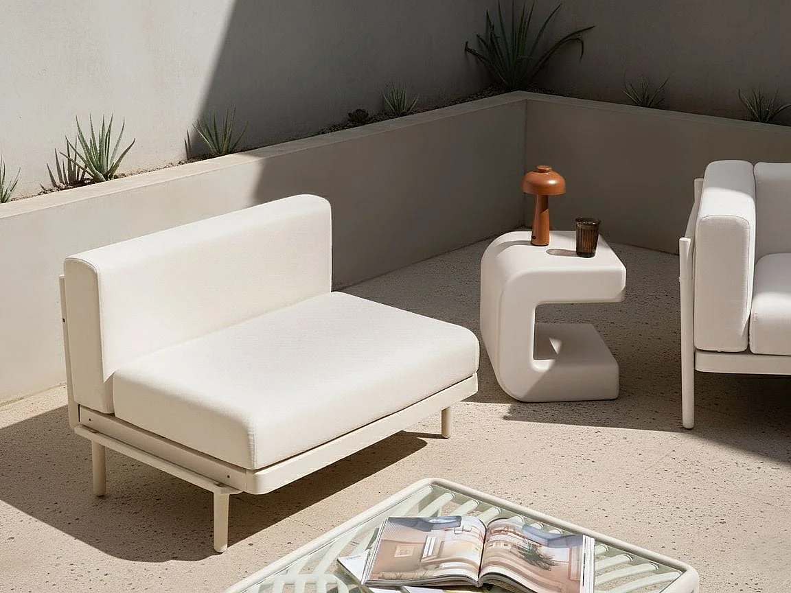 Module d'extension pour canapé de jardin FERRETTI Beige clair