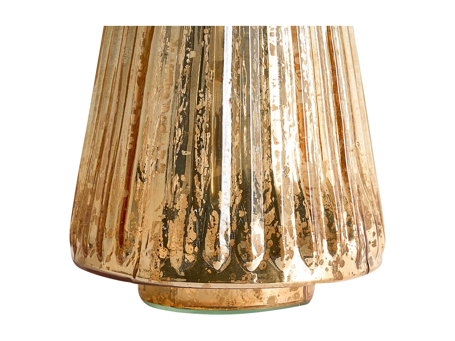 Lot de 3 figurines OYEREN Arbre de Noël 21/29/37 cm Doré