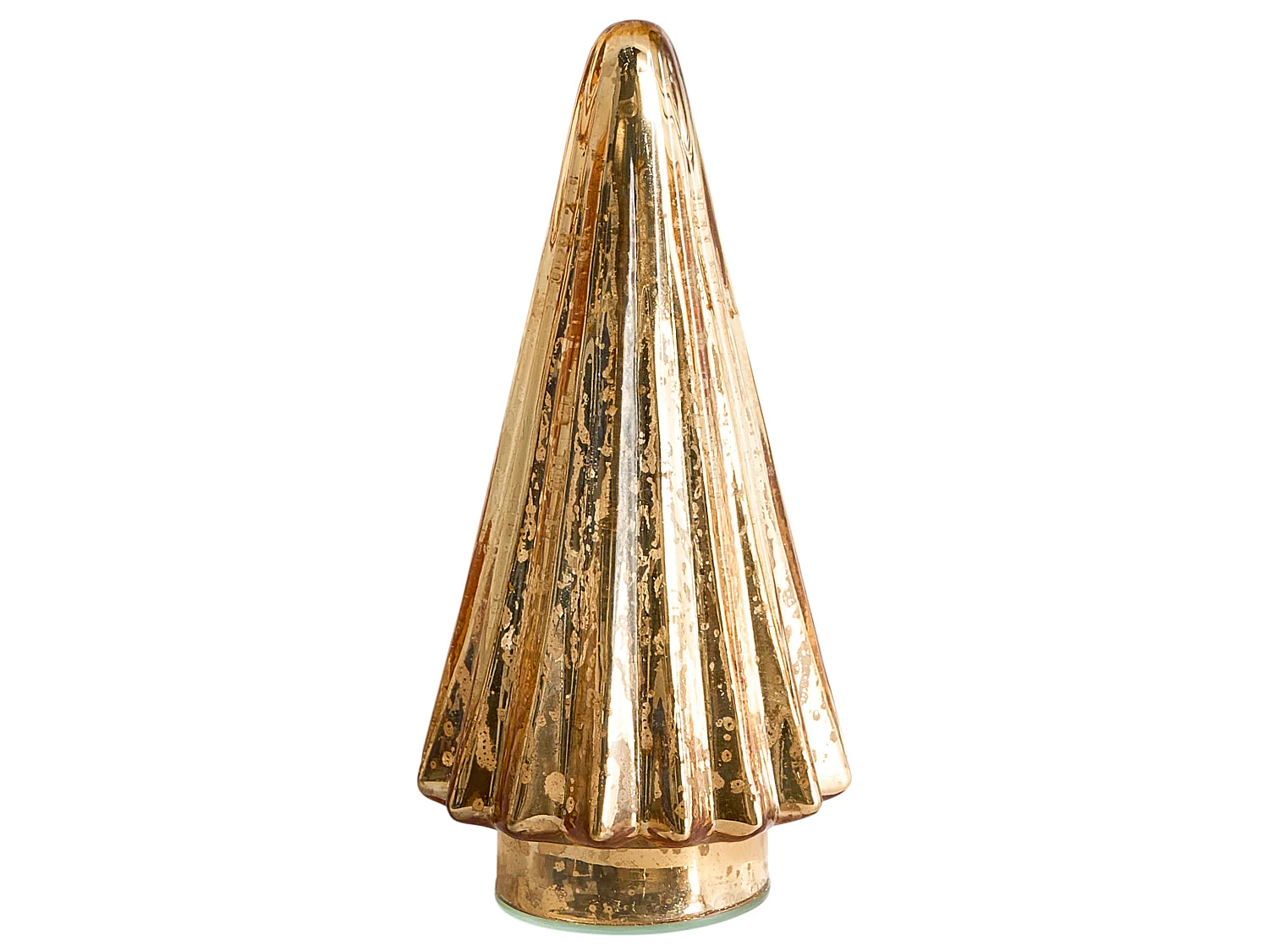 Lot de 3 figurines OYEREN 21/29/37 cm Arbre de Noël Doré