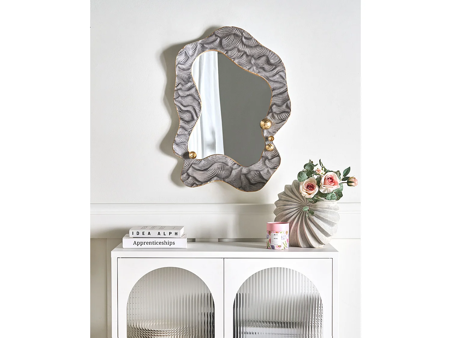 Miroir LINAS 51 cm 67 cm Gris