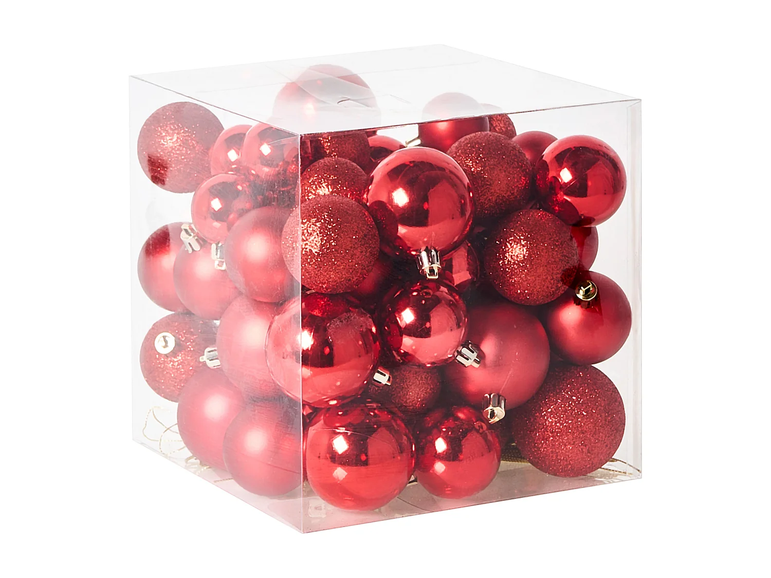 Lot de 60 boules TYIN Rouge