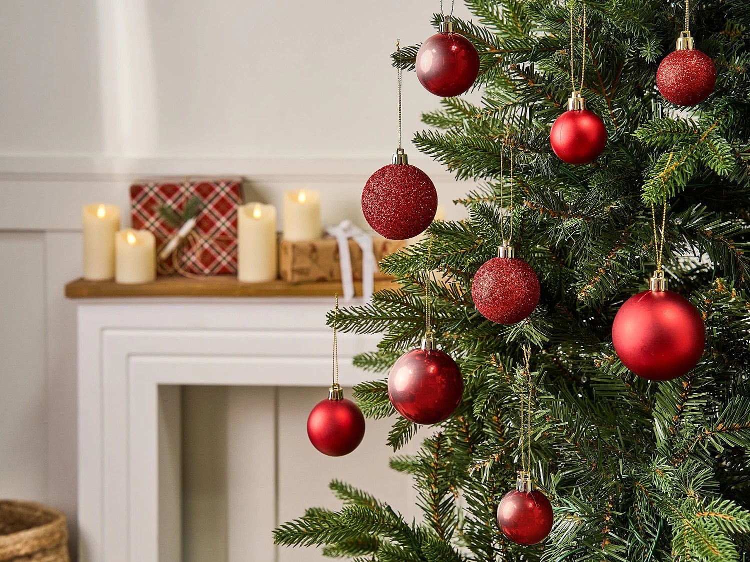 Lot de 60 boules TYIN Rouge