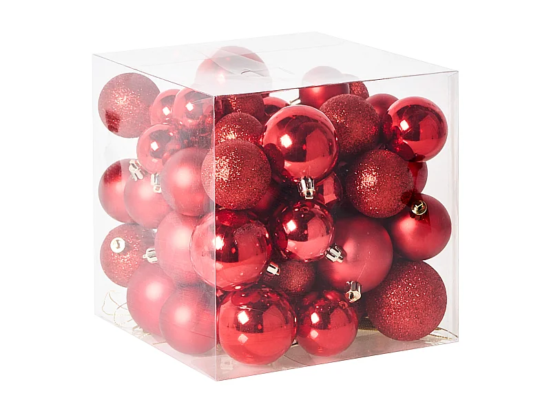 Lot de 60 boules TYIN Rouge