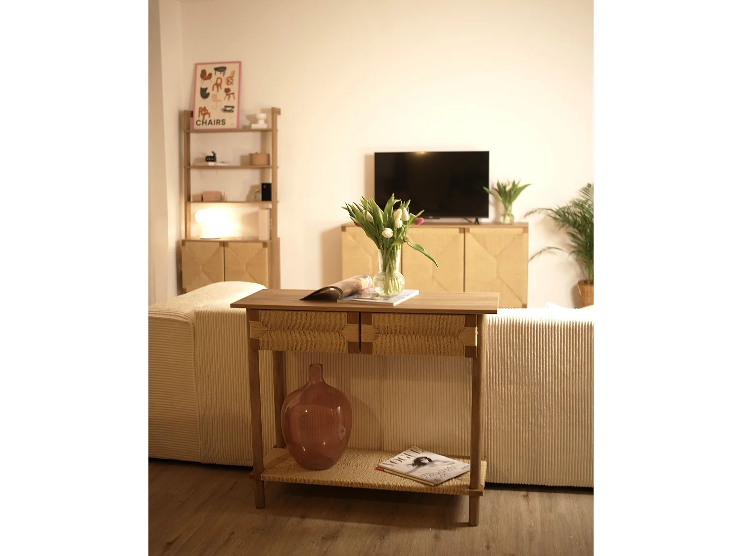 Console BONDI Marron clair
