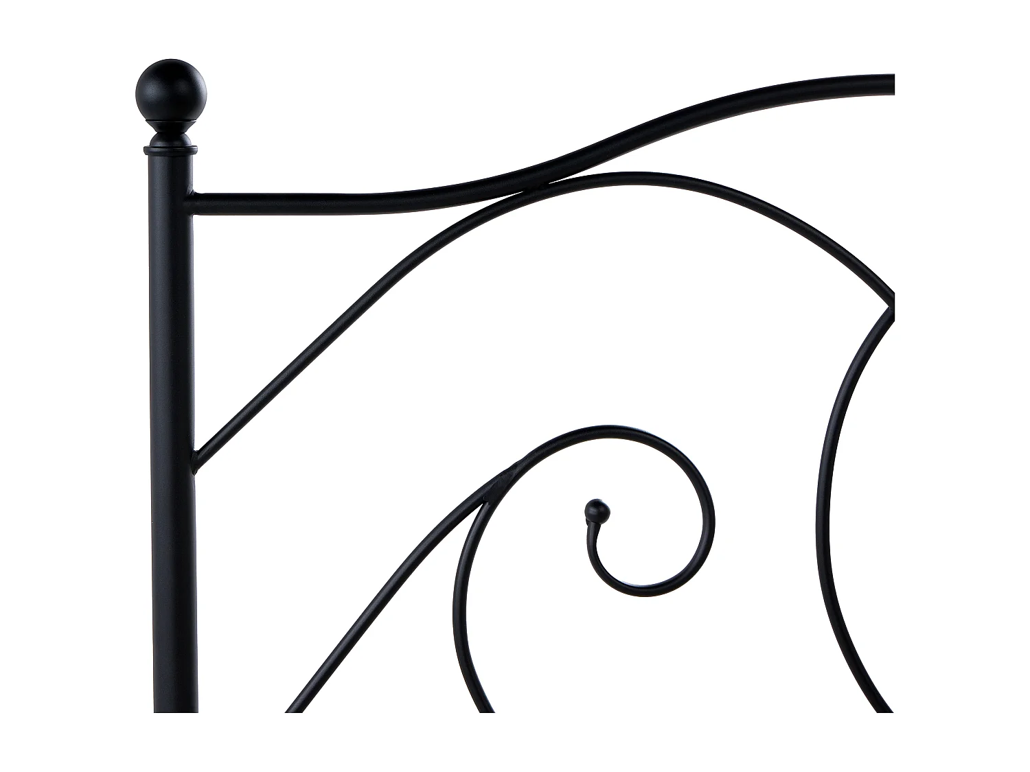 Lit avec sommier Métal DINARD 120 x 200 cm Noir