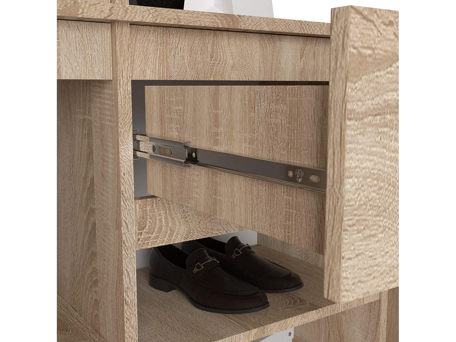 Conjunto de Móveis para Hall de Entrada ENTRO PK Carvalho Sonoma