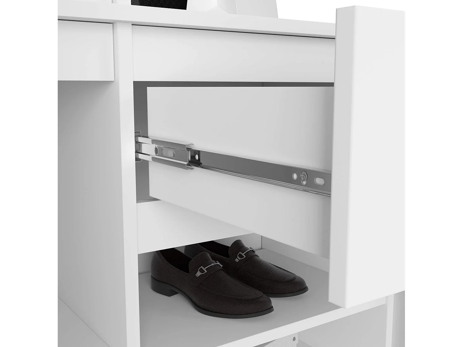 Conjunto de Móveis para Corredor ENTRO PK Branco