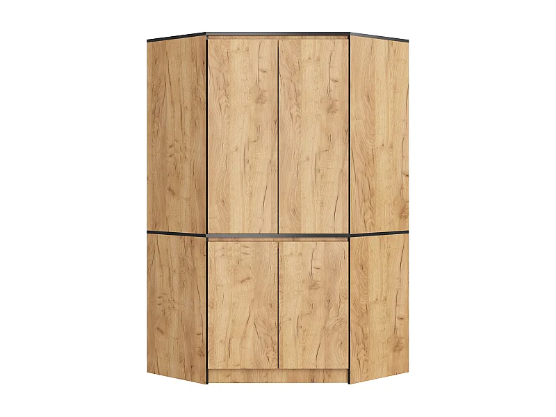 Guarda-Roupa de Canto S100 4 Portas Carvalho Craft