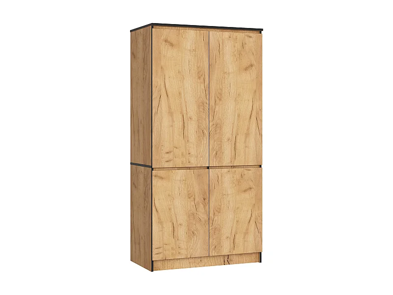 Guarda-Roupa 4 Portas Carvalho 90cm