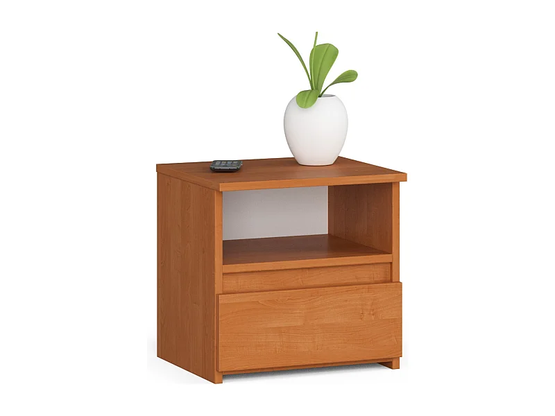 Cômoda de Gaveta Amieiro Elegance - Compacta 40 x 40 x 35 cm, 1 Gaveta com Bloqueio, Montagem Fácil