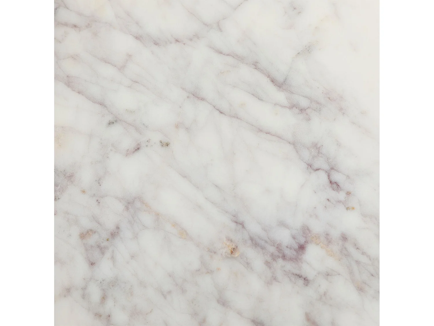 Table d'appoint CRATO H 55 cm Ronde, Plateau en Marbre Couleur Blanc, Bout de Canapé pour Salon Design Chic, Piétement en Métal