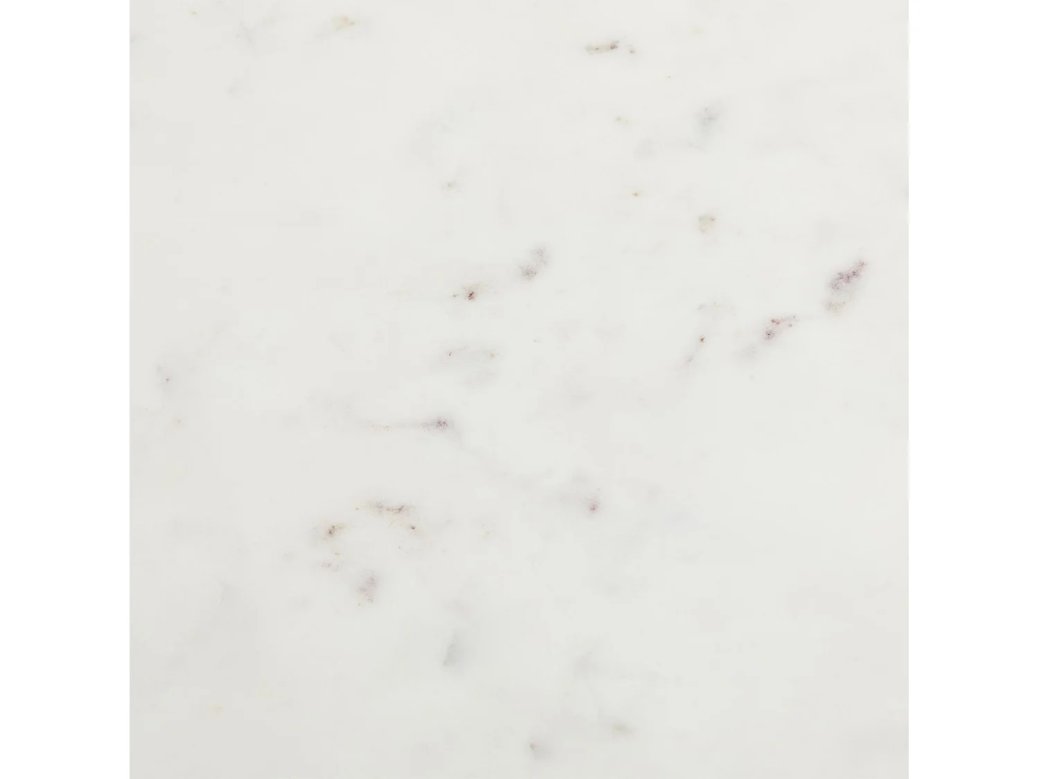 Table d'appoint CRATO H 55 cm Ronde, Plateau en Marbre Blanc, Bout de Canapé pour Salon Design Chic, Piétement en Métal Noir