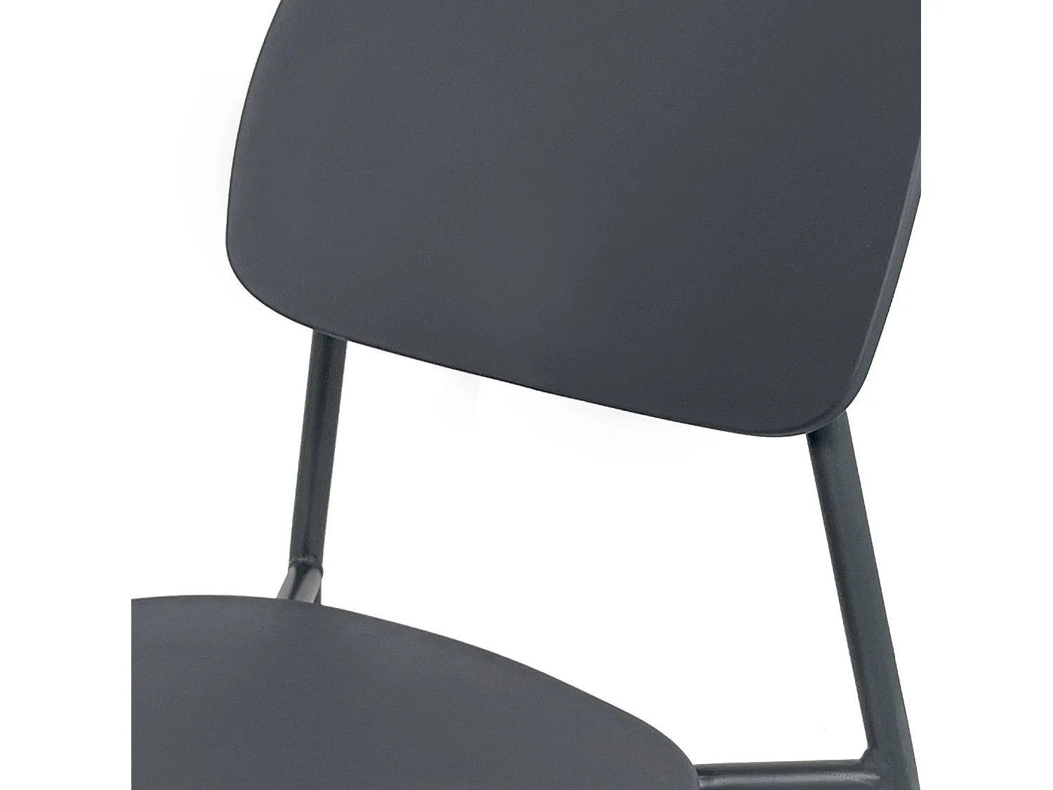 Tavolo da giardino bistrot rotondo in acciaio 2 sedute, 60cm,