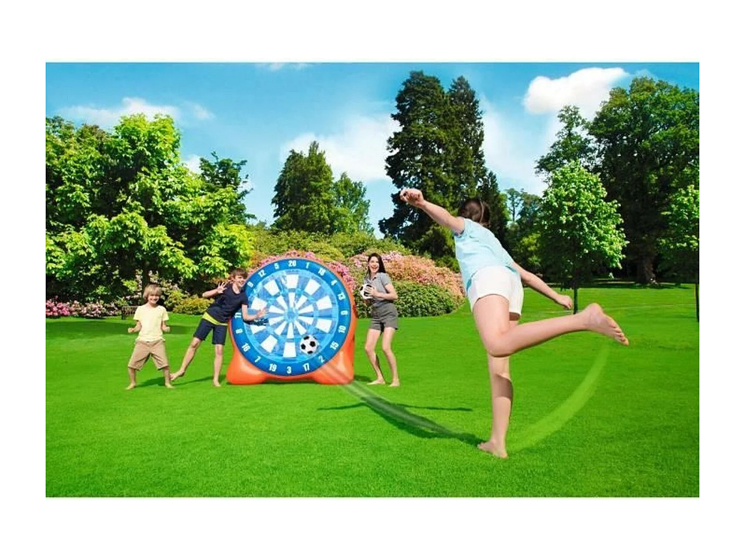 Cible géante de football à scratch 157 cm All Star - Base lestée