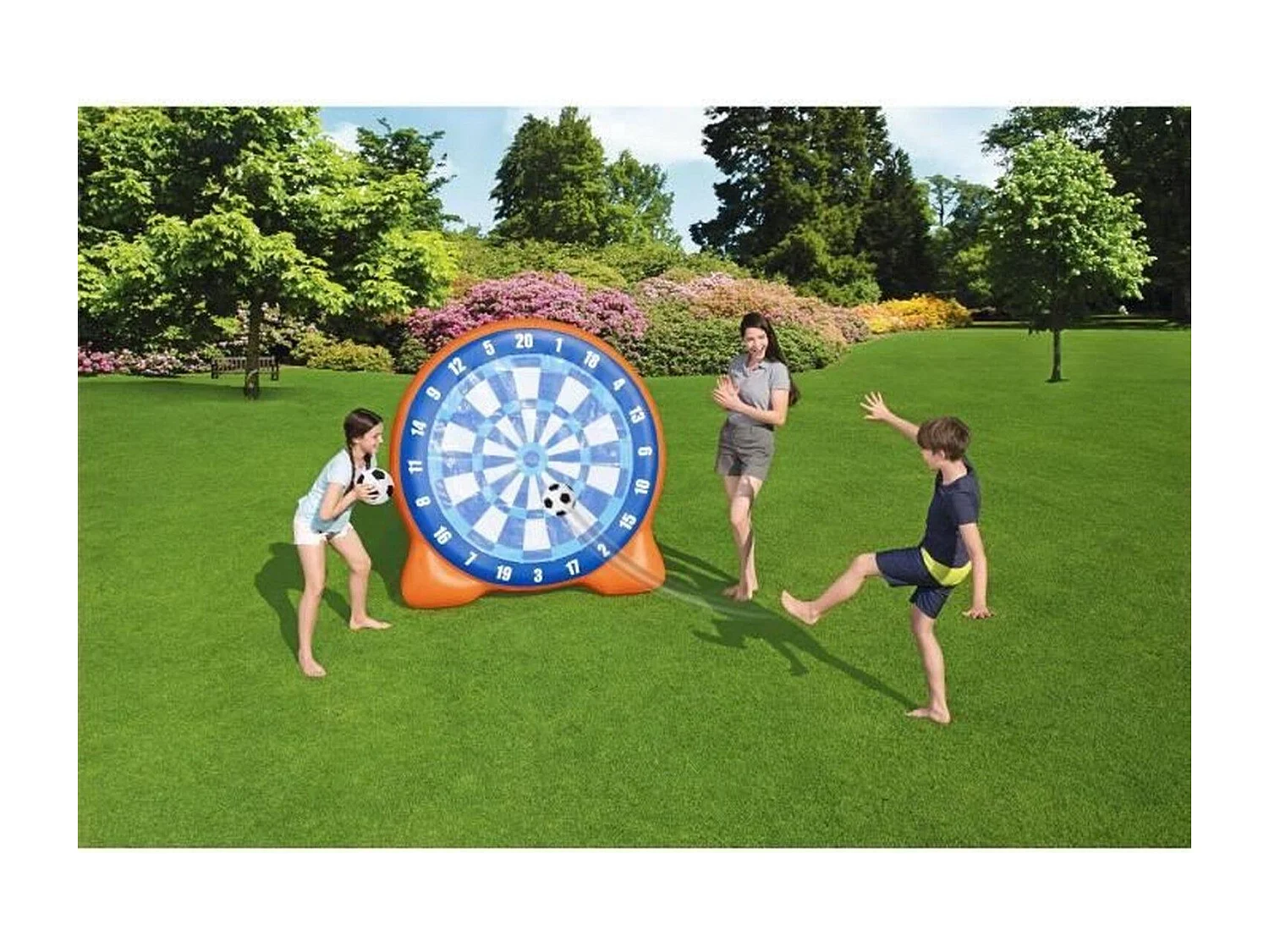 Cible géante de football à scratch 157 cm All Star - Base lestée