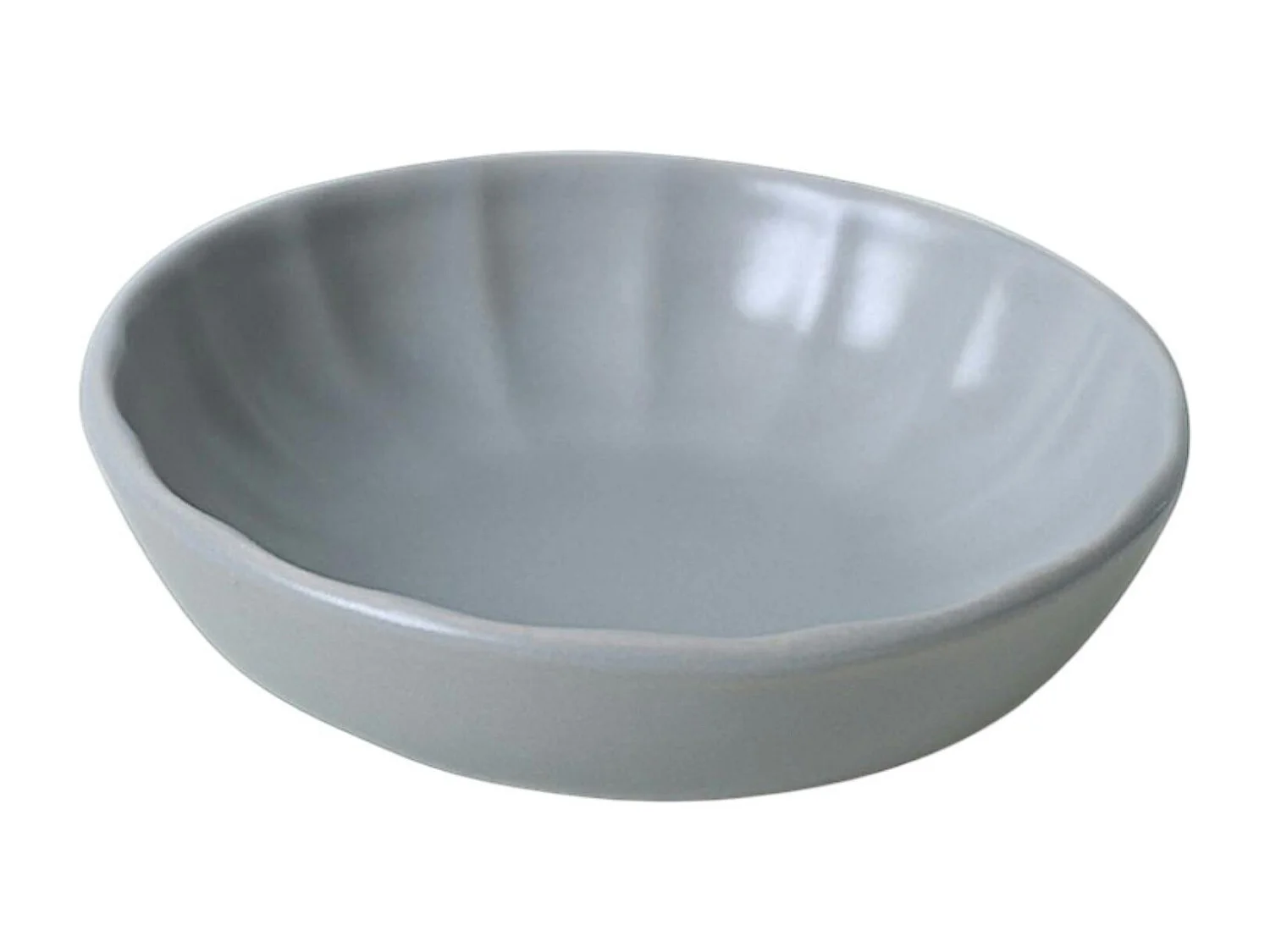 Bol apéro gris forme fleur (lot de 6) EFIRA