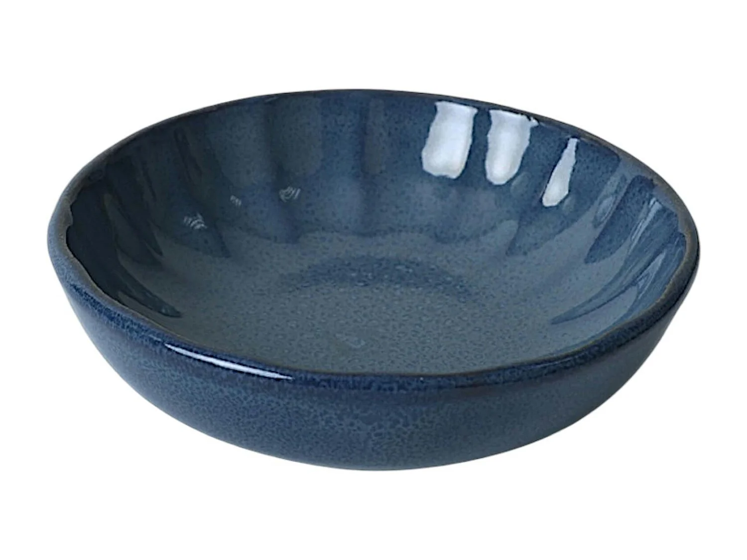 Bol apéro bleu foncé forme fleur (lot de 6) EFIRA