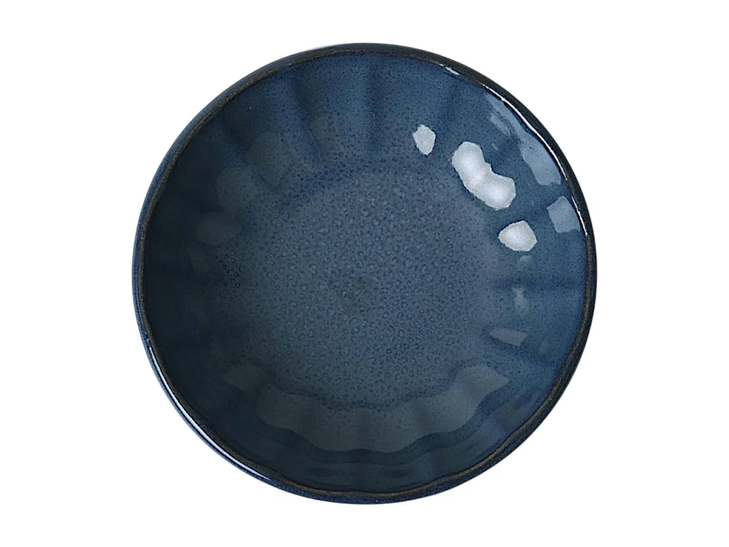 Bol apéro bleu foncé forme fleur (lot de 6) EFIRA