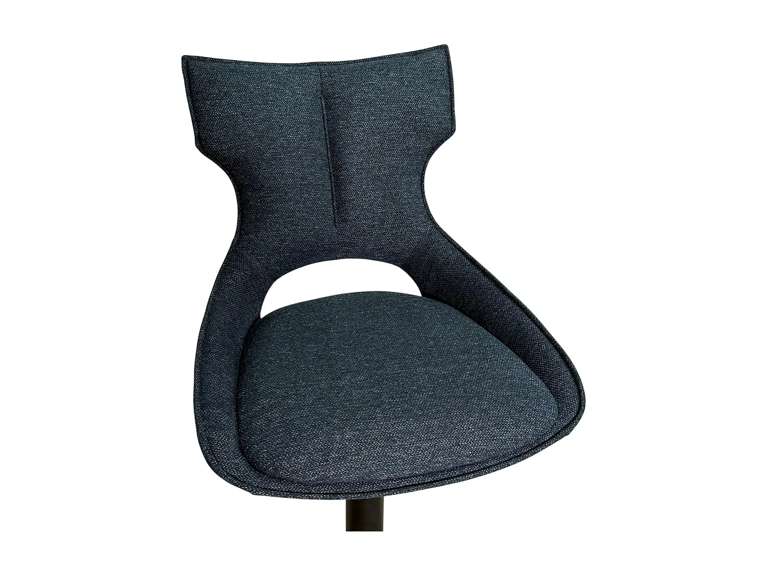 Chaise de bar réglable bleue à dossier ouvert (lot de 2) LOMBARDIE