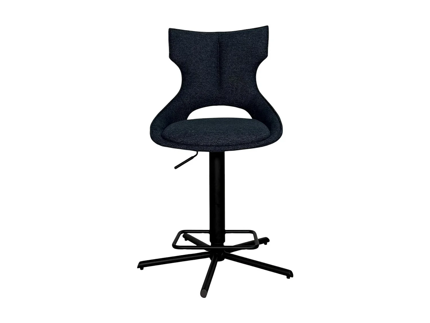 Chaise de bar réglable bleue à dossier ouvert (lot de 2) LOMBARDIE