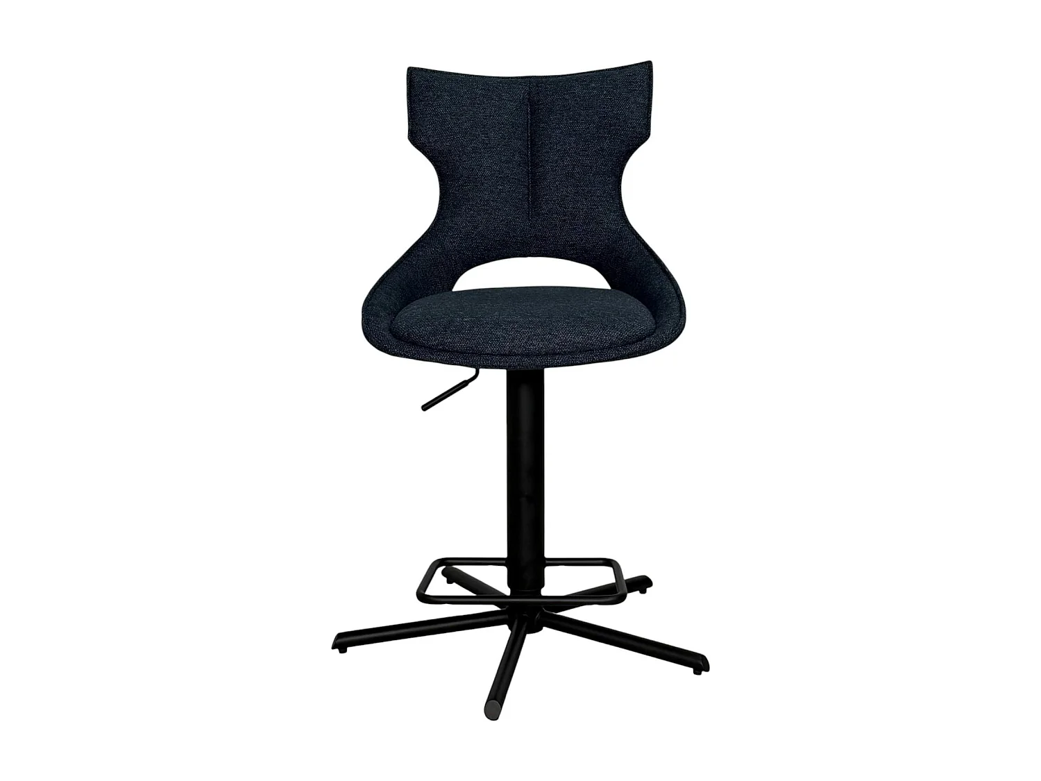 Chaise de bar réglable bleue à dossier ouvert (lot de 2) LOMBARDIE