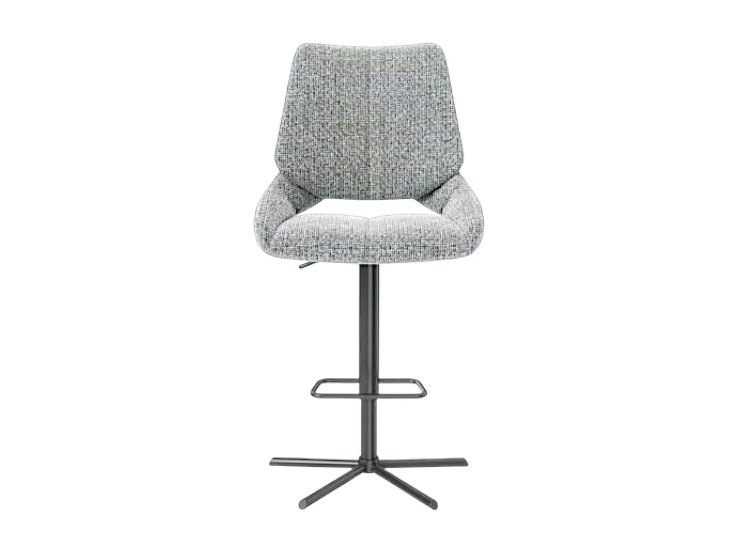 Chaise de bar réglable grise assise baquet (lot de 2) LIGURIE