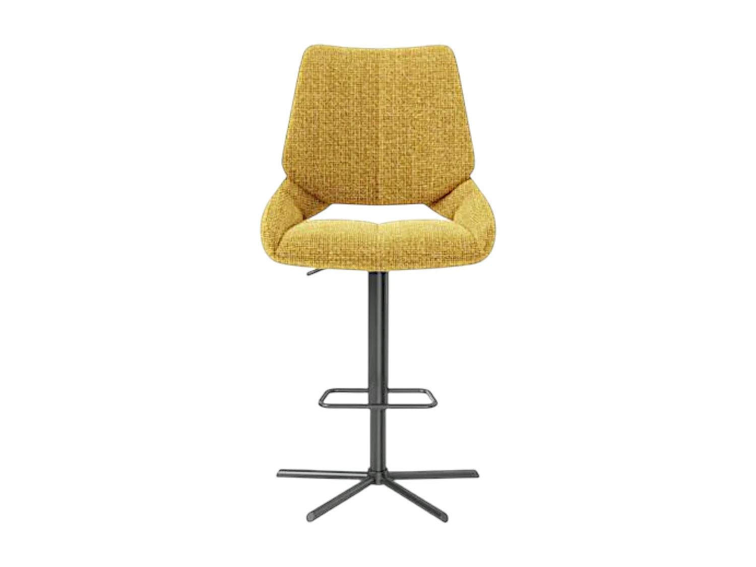 Chaise de bar réglable moutarde assise baquet (lot de 2) LIGURIE