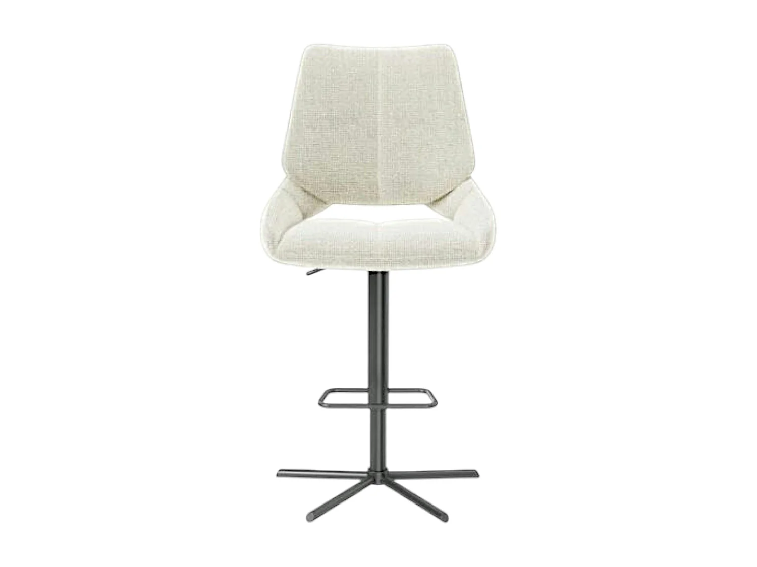 Chaise de bar réglable beige assise baquet (lot de 2) LIGURIE