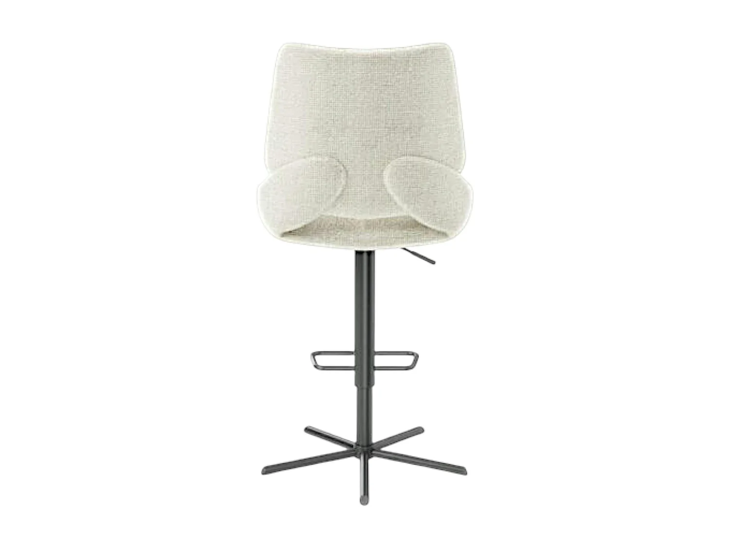 Chaise de bar réglable beige assise baquet (lot de 2) LIGURIE