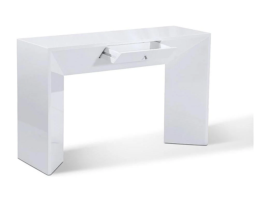 Console laquée VENUS - Blanc - Blanc