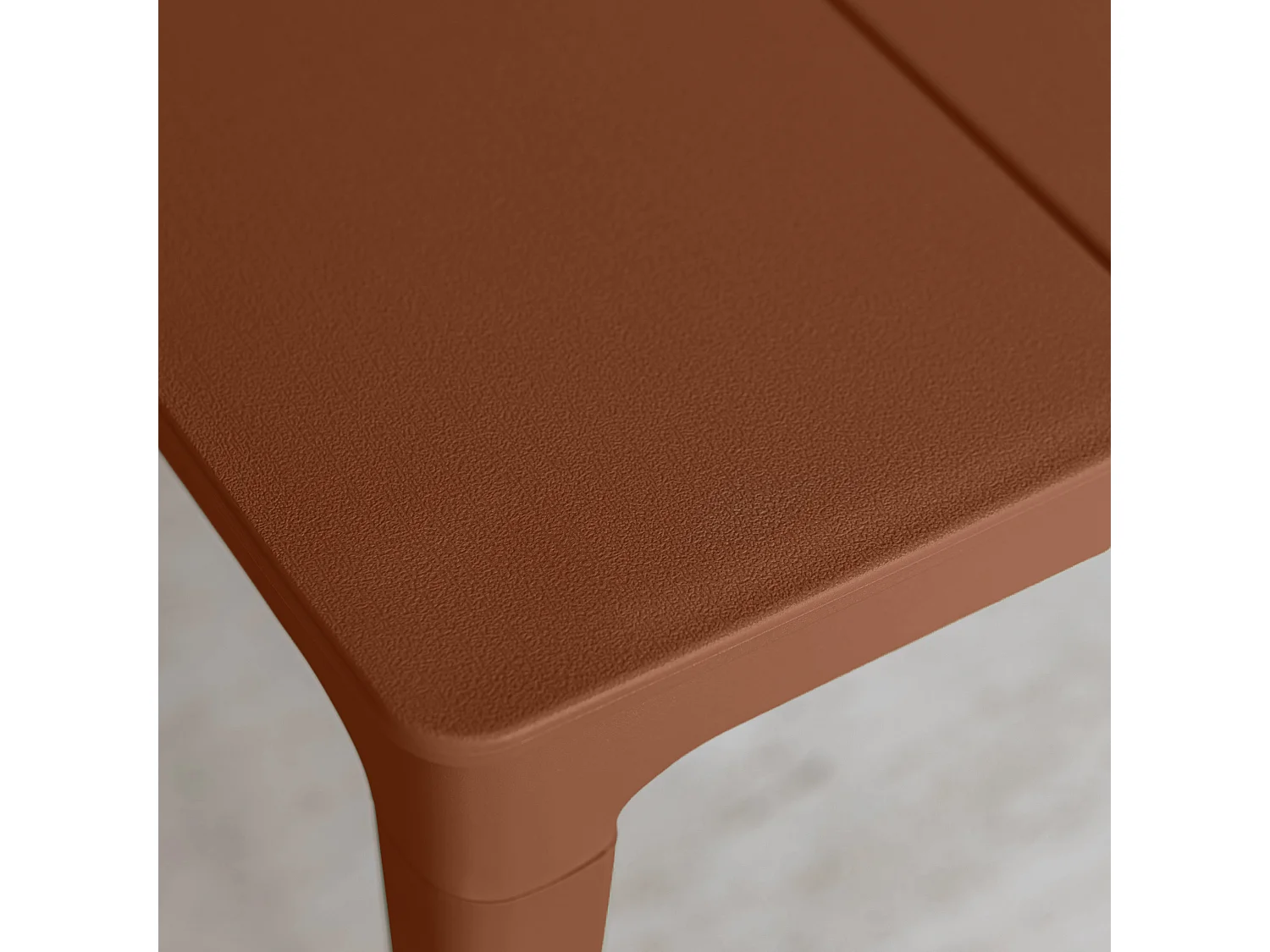 Now's Home - Salon De Jardin En Polypropylene Couleur Brique  Patio