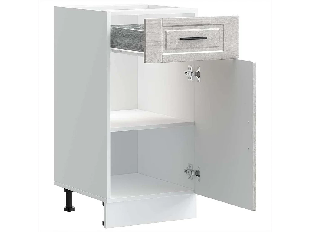 Meuble de cuisine sonoma gris bois d'ingénierie