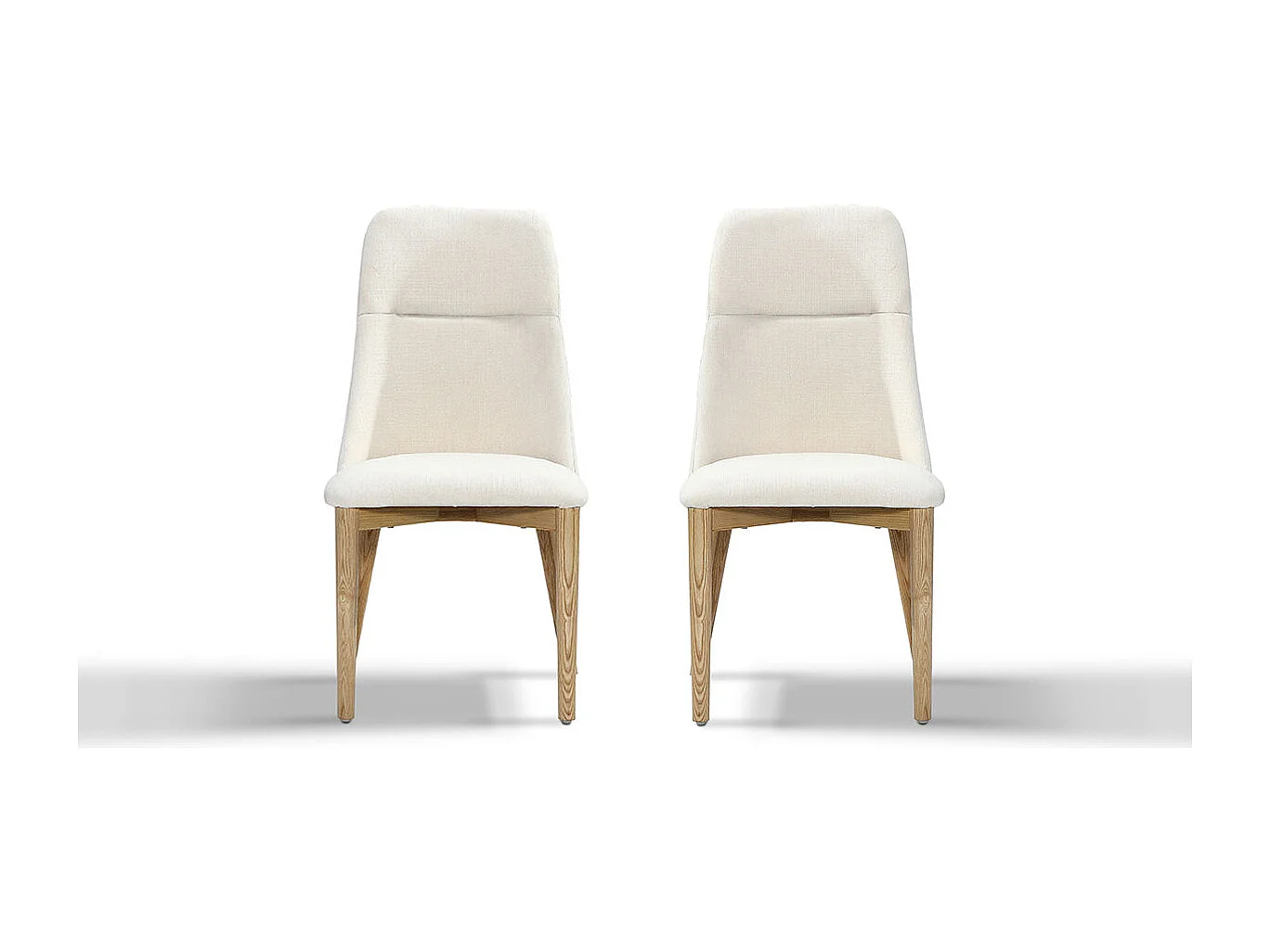 Chaise Design DUNE - Beige - Lot de 2