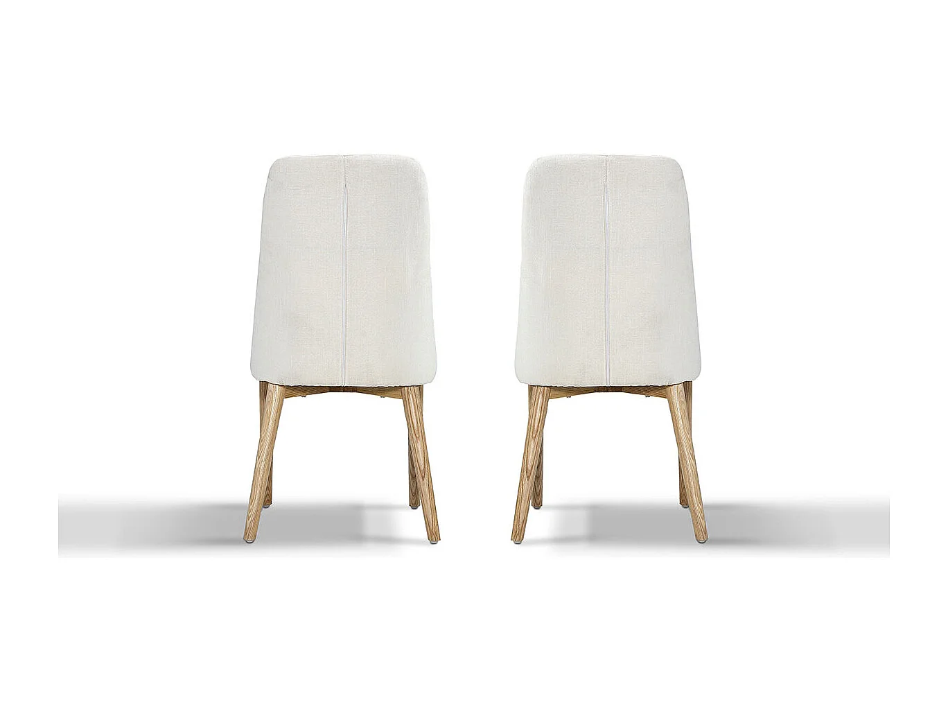 Chaise Design DUNE - Beige - Lot de 2