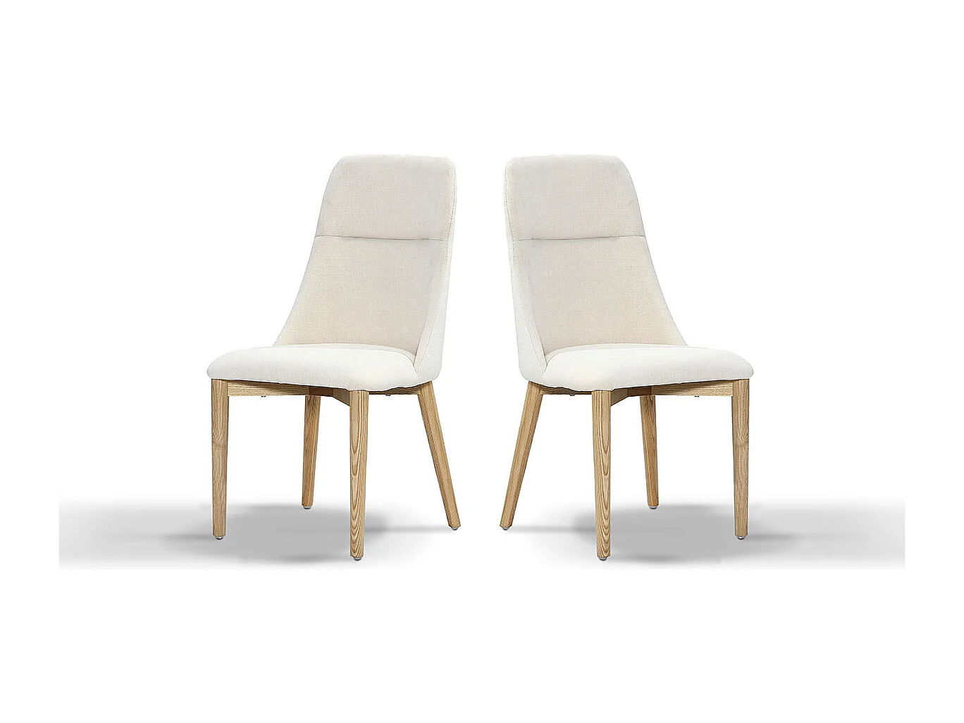 Chaise Design DUNE - Beige - Lot de 2