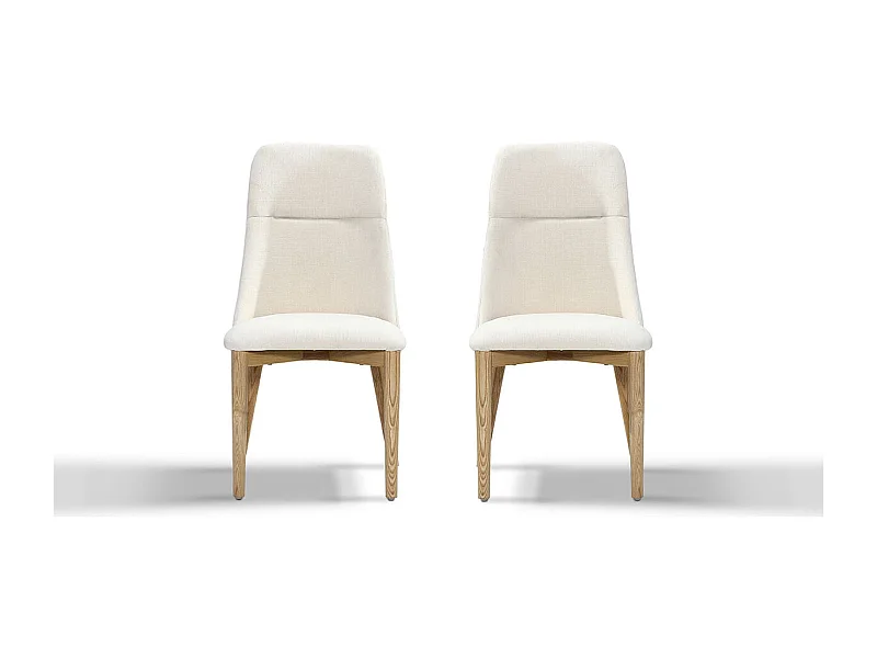 Chaise Design DUNE - Beige - Lot de 2