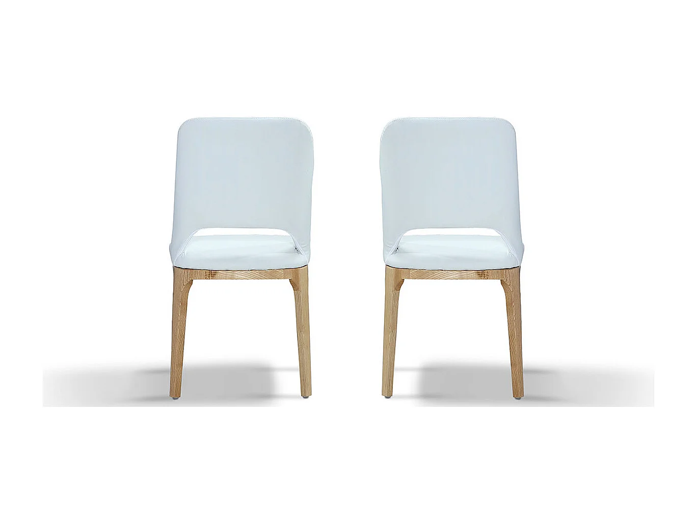 Chaise Design MANDY - Blanc - Lot de 2