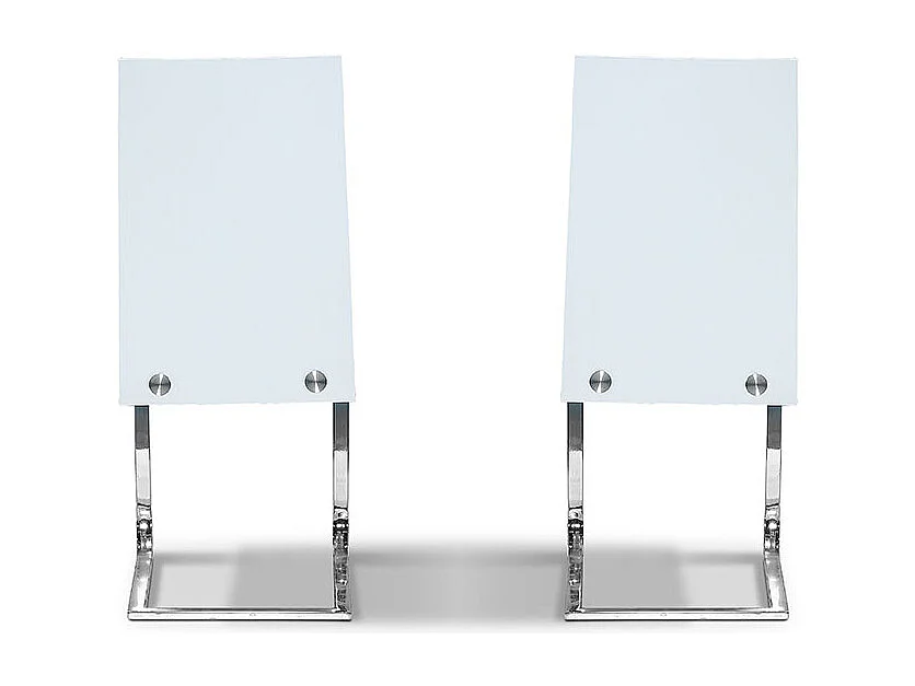 Chaise Design NUDE - Gris/Taupe - Lot de 2