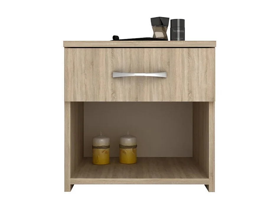 Table de chevet haaus Remi, 1 Tiroir, Chêne Sonoma, 40 x 35 x 40 cm