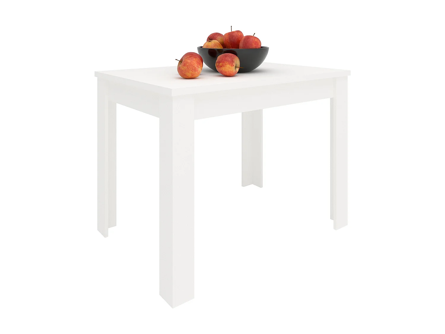 Table de cuisine haaus Zeta, Blanc, 102 x 69 x 75 cm