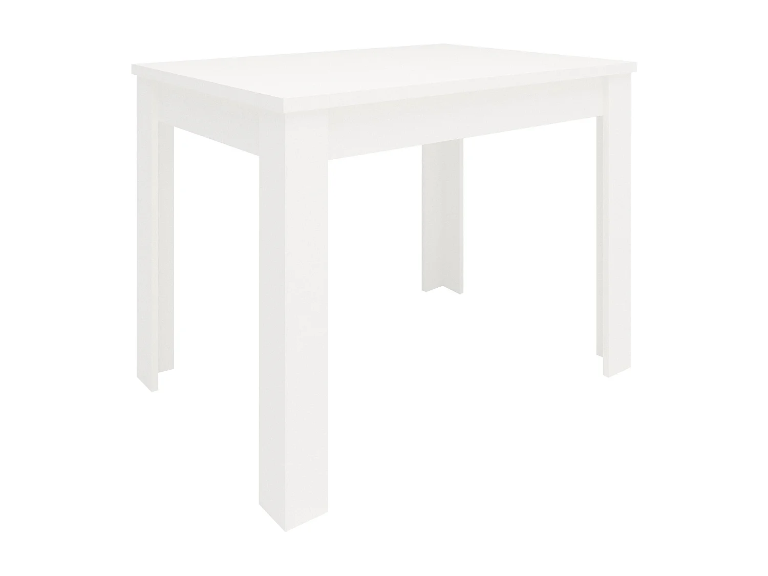 Table de cuisine haaus Zeta, Blanc, 102 x 69 x 75 cm