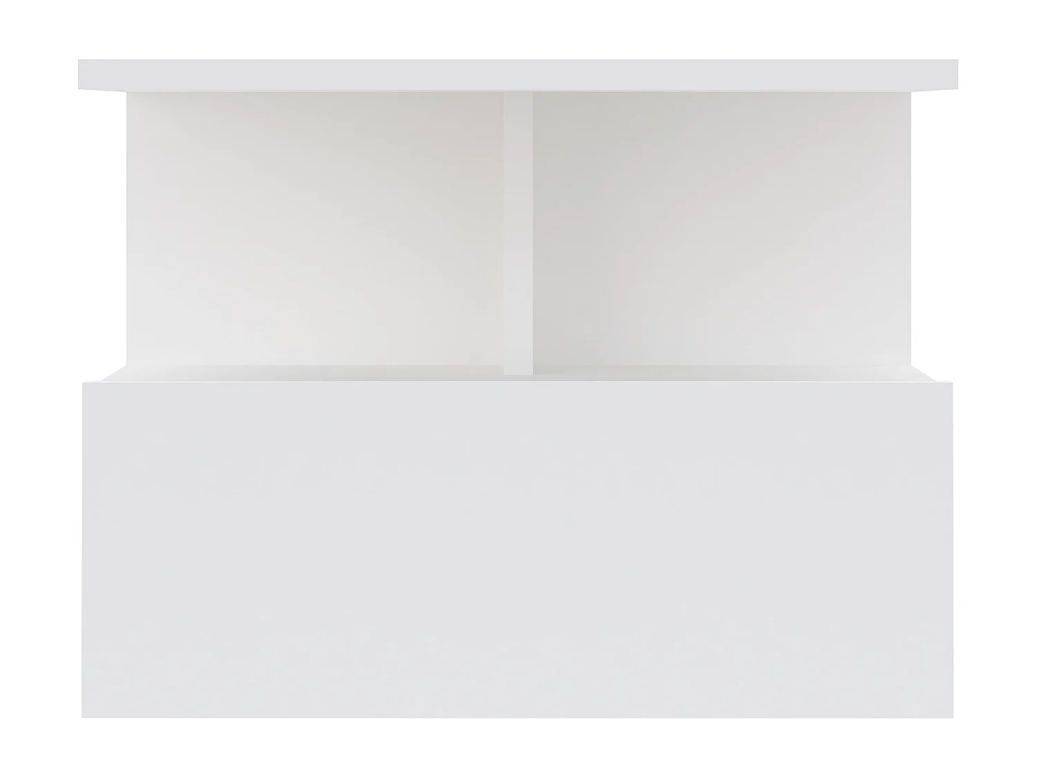 Mesa De Cabeceira Suspensa haaus Kabi, 1 Porta, Branco, 45 x 30 x 34 cm