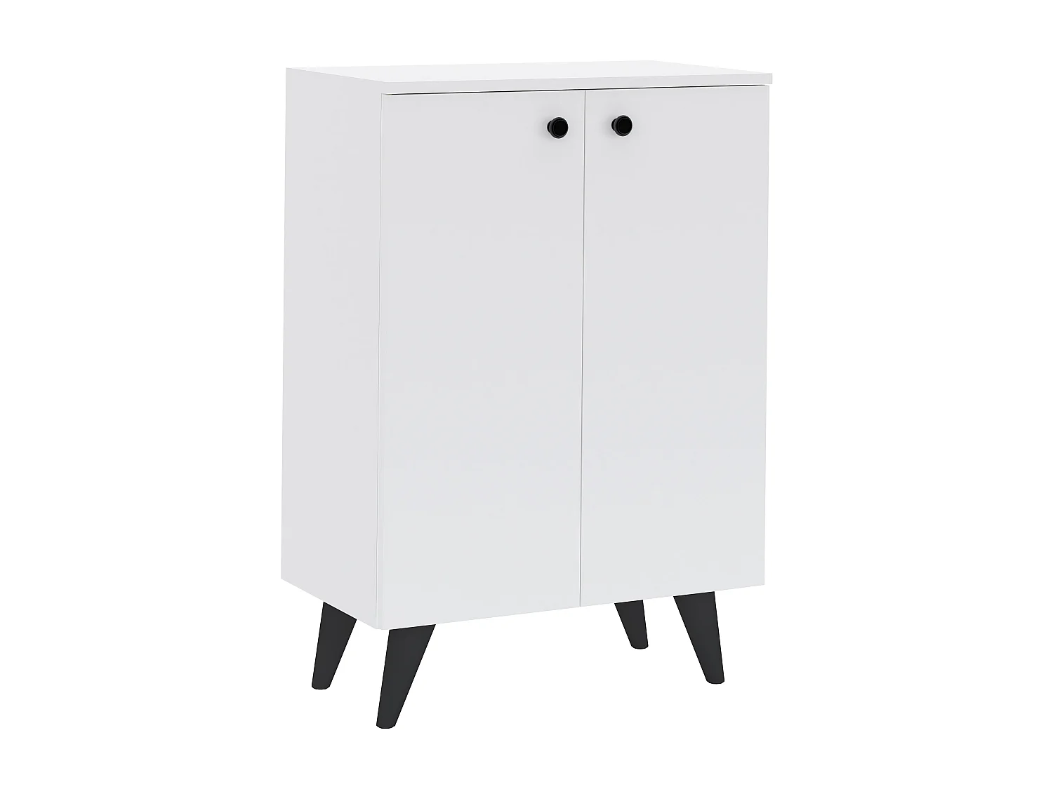 Meuble À Chaussures haaus Luton, 2 Portes, Blanc, 62 x 35 x 90 cm