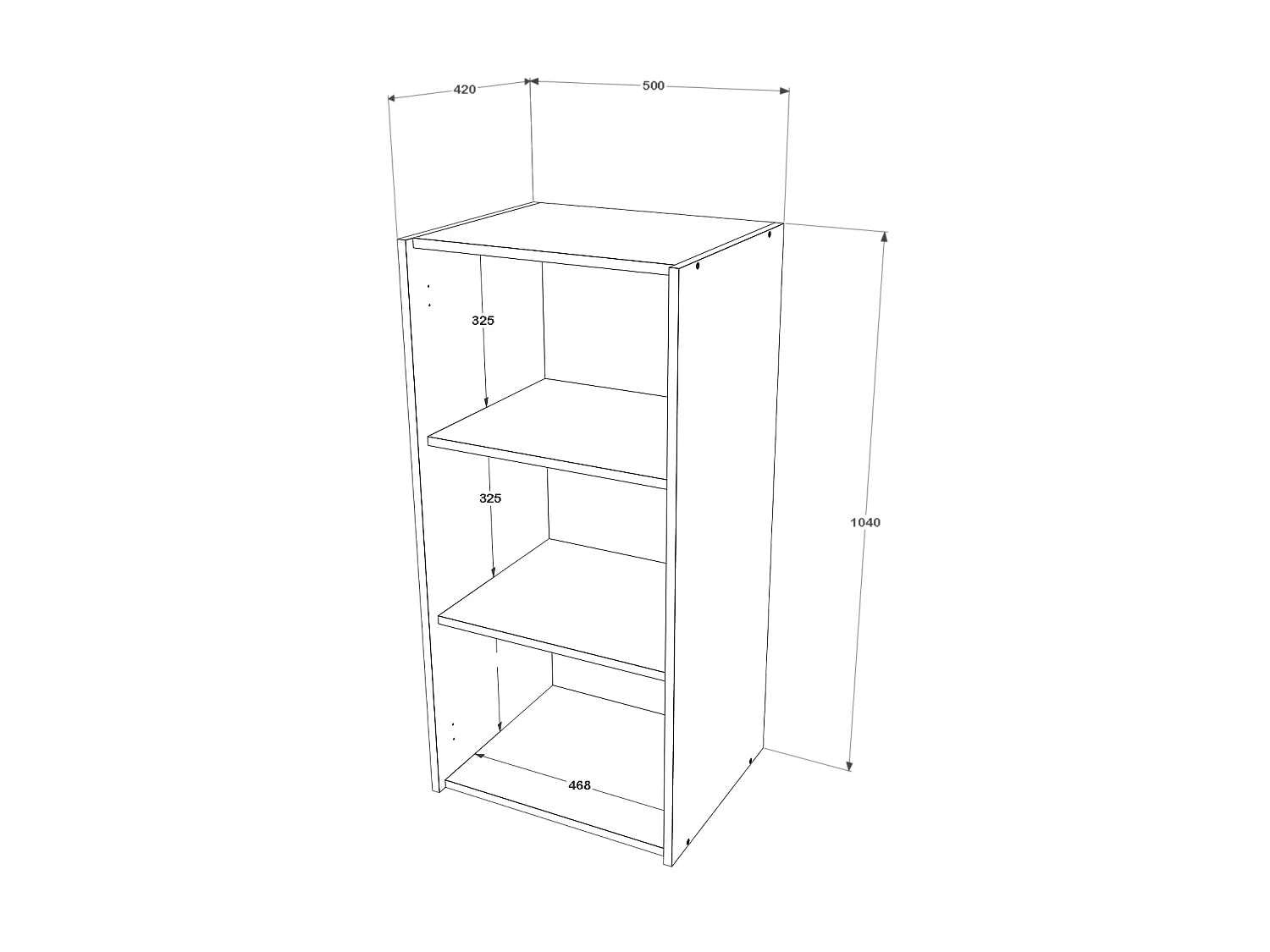 Armoire suspendue haaus Malmo, 1 Porte, Chêne Blanc/Anthracite, 50 x 42 x 104 cm