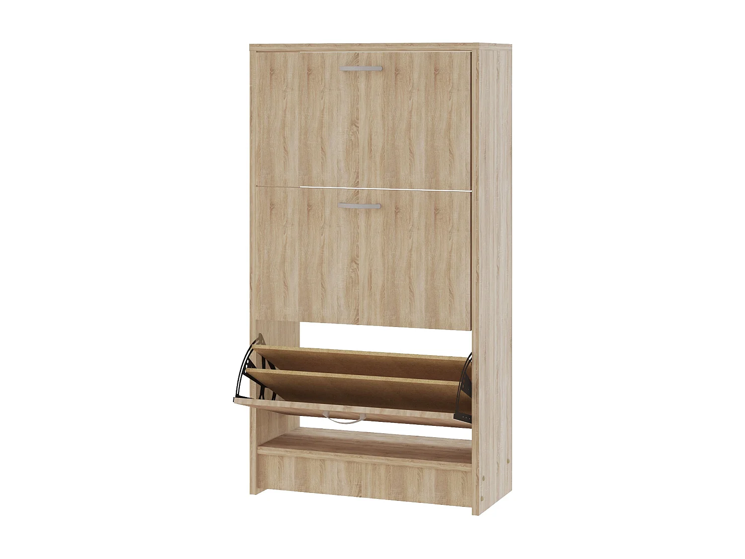 Meuble à chaussures Rin, 3 portes, Chêne Sonoma, 63 x 30 x 120 cm