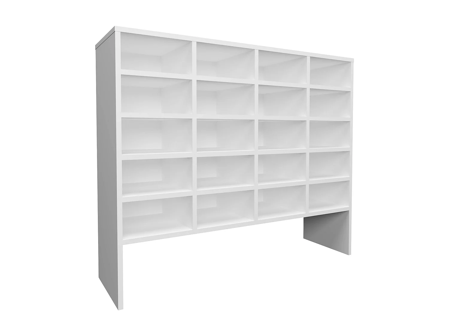 Scarpiera haaus Tisso, 20 Ripiani, Bianco, 104 x 30 x 100 cm