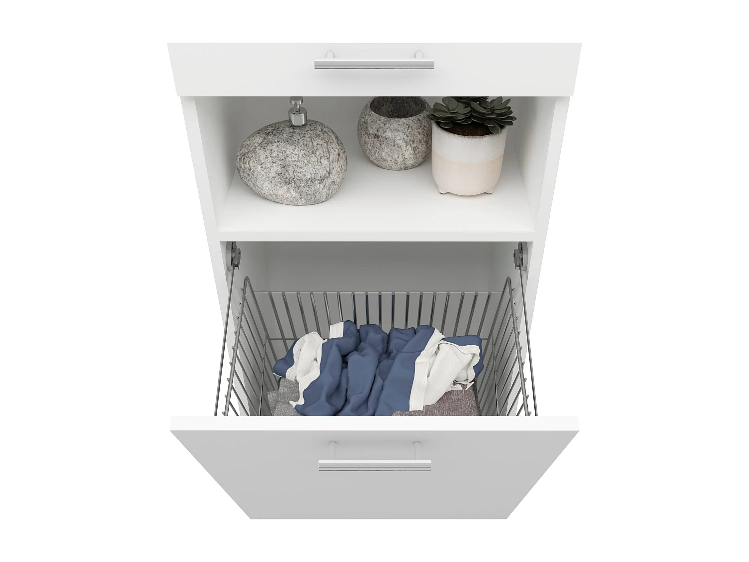 Armario haaus Como, 1 Puerta, Antracita/Blanco, L 33 x P 35 x H 200 cm